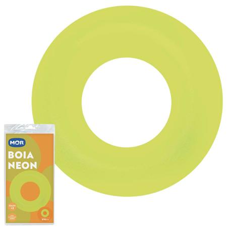 Imagem de Boia Redonda Inflavel 90Cm Grande Neon Para Piscina Praia