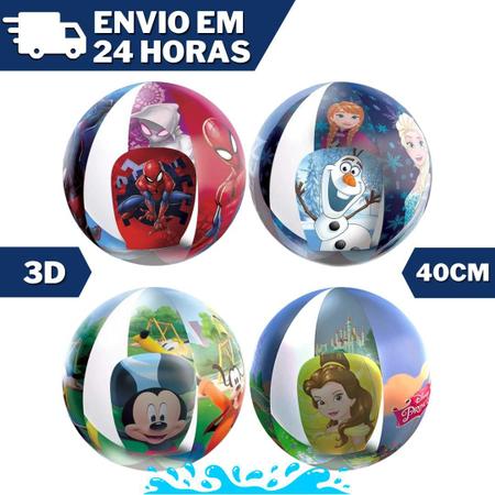 Imagem de Bola 3D Inflável Piscina Praia Infantil 40cm