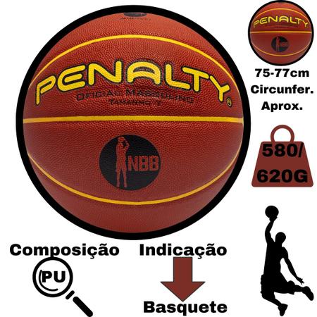 Bola Basquete Basquetebol Oficial Penalty Crossover 7.8, Magalu Empresas