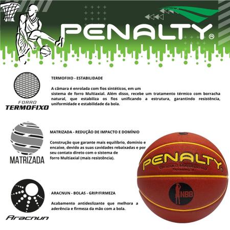 Bola de Basquete Penalty 7.6 Crossover VIII NBB - Laranja