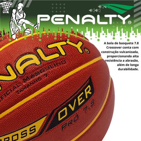 Bola de Basquete Penalty Cross Over 7.8 Pro Oficial - Bola de Basquete -  Magazine Luiza