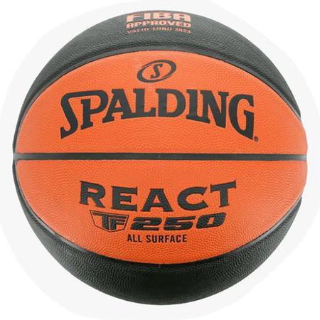 Bola basquete spalding react tf-250 fiba - laranja, preto (07) - Bola de  Basquete - Magazine Luiza