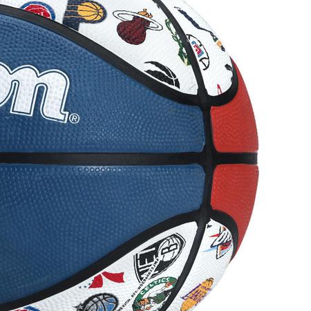 Bola Basquete Wilson Nba Team Azul e Amarelo - Clínica do Tênis