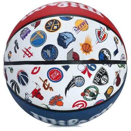 Bola de Basquete Wilson NBA All Team Tam 7 Vermelha Branca e Azul