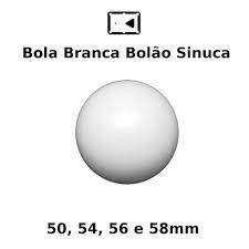 Bola de Sinuca Avulsa 54mm Várias Opções p/ Bilhar Snooker