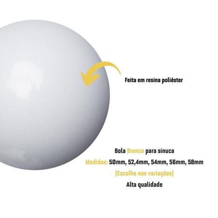 Jogo de Bola de Bilhar Sinuca de 50mm - Billiard - Bolas de Sinuca / Bilhar  - Magazine Luiza