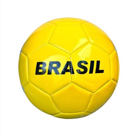 Imagem de Bola Campo De Futebol Cheia Brasil Campeonato Copa Do Mundo costurada