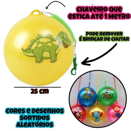 Imagem de Bola Chaveiro De Vinil Mola Brinquedo Para Crianças 5 Unid