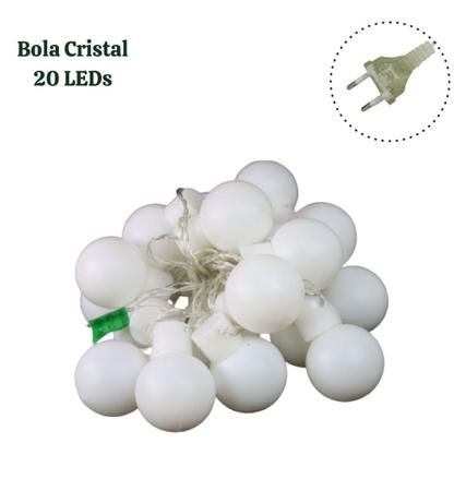 Bola de Cristal 20 Leds Incandescente Romântica - reidoarmarinho