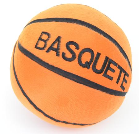 Imagem de Bola de basquete de pelúcia velboa 20 cm