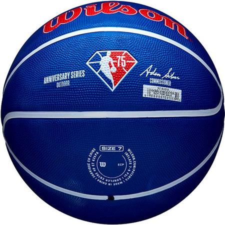 Kit Bola Basquete Oficial Nba Wilson Drv #7 Outdoor + Bomba