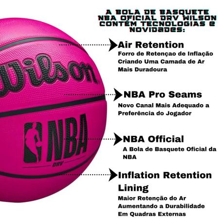 Bola de Basquete Wilson NBA DRV Original - Oficial Nº 7 - Bola de Basquete  - Magazine Luiza