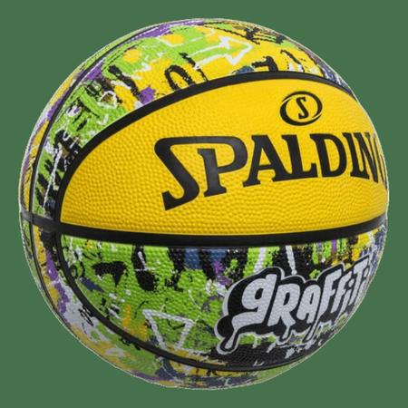 Bola Basquete Spalding Graffiti, Amarelo e verde, 7 : .com