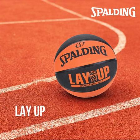 Bola de Basquete Spalding Lay-up Tamanho 7 - Azul e Vermelho