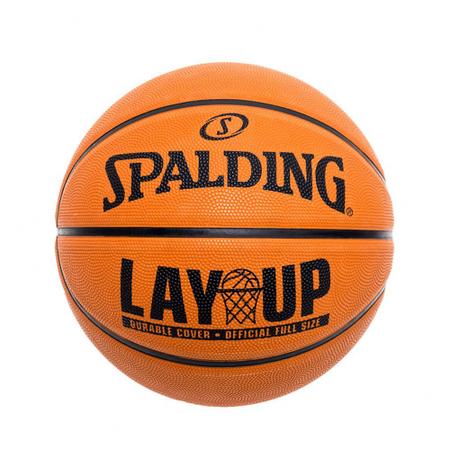 Bola Basquete Spalding Lay Up Laranja e Preto - Clínica do Tênis