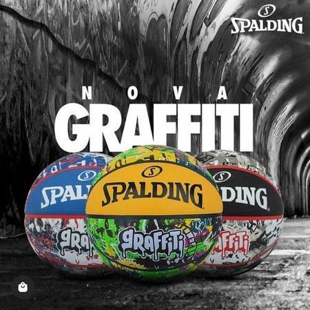 Imagem de Bola de Basquete Spalding NBA Graffiti Borracha Original