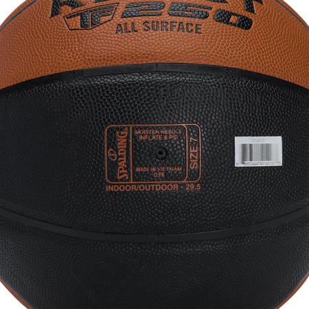 Bola Basquete Spalding REACT TF-250 FIBA - Laranja e Preto