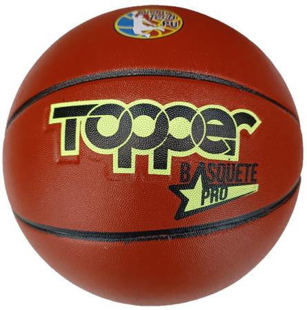 Bola de Basquete Topper Profissional Pu + Bomba de ar - Bola de Basquete -  Magazine Luiza