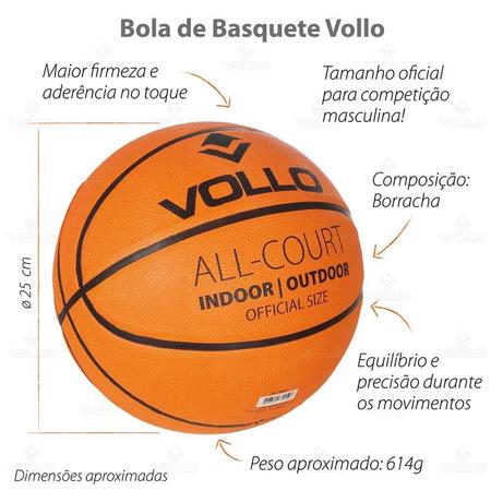 Bola de Basquete Basketball N°7 Tamanho Padrão Oficial Basquetebol