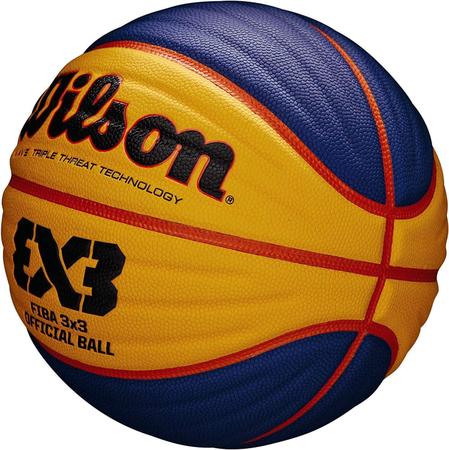 Bola de Basquete Wilson Fiba 3x3 Amarelo e Azul - HUPI