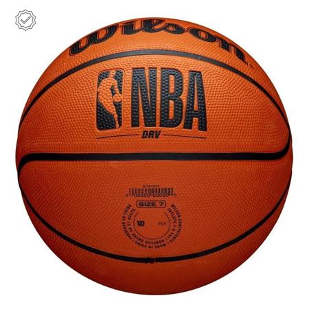 Imagem de Bola De Basquete Wilson Nba Drv Laranja Tamanho 7 Oficial Com Bomba