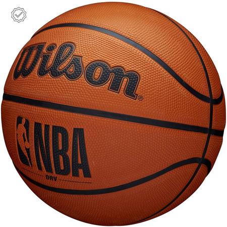 Imagem de Bola De Basquete Wilson Nba Drv Laranja Tamanho 7 Oficial Com Bomba