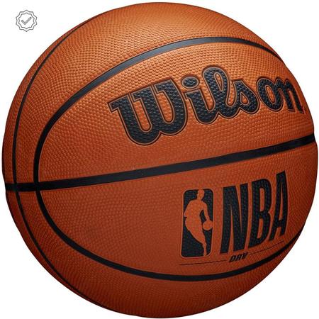 Imagem de Bola De Basquete Wilson Nba Drv Laranja Tamanho 7 Oficial Com Bomba