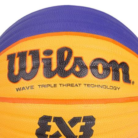 Bola de Basquete Wilson Fiba 3x3 Amarelo e Azul - HUPI