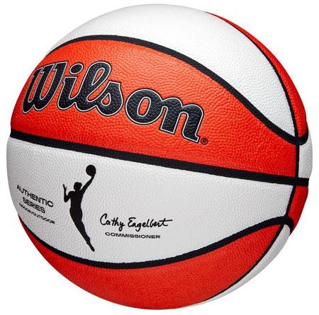 Bola de Basquete Wilson WNBA Authentic Indoor/Outdoor #6 Branco e Laranja