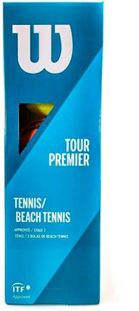 Imagem de Bola de Beach Tennis Wilson Tour Premier - Pack 3 Bolas