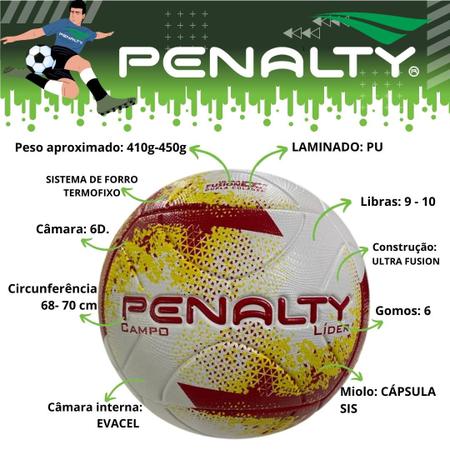 Bola Futebol De Campo Jogo Câmara 6D Penalty Lider XXI - Bola de Futebol -  Magazine Luiza