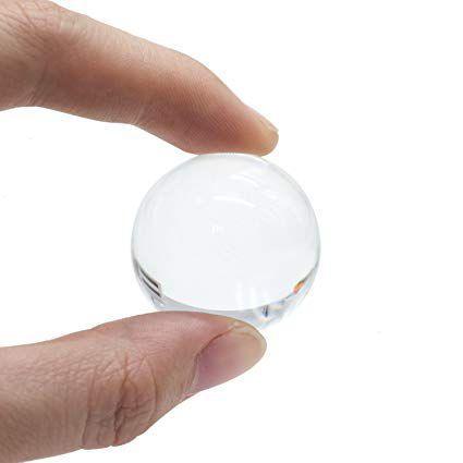 Bola de cristal grande 44mm para máquina de jogos, bola transparente de  cristal para joystick de fliperama com 10 peças