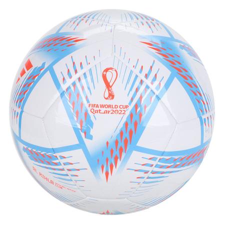 Bola Futebol Campo Adidas Al Rihla Copa Do Mundo 2022 C/Caixa Branco e Azul