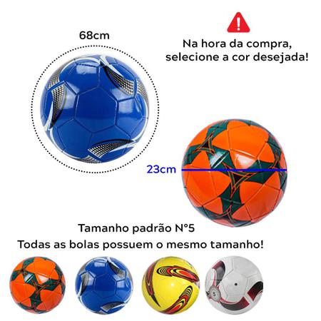 Bola de Basquete N°7 Oficial + Bola De Futebol Campo N°5 Oficial + Bomba de  Ar Manual para Bola