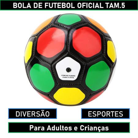Imagem de Bola de Futebol de Campo Oficial DnE tamanho 5 Certificação Inmetro  Ocp 0040