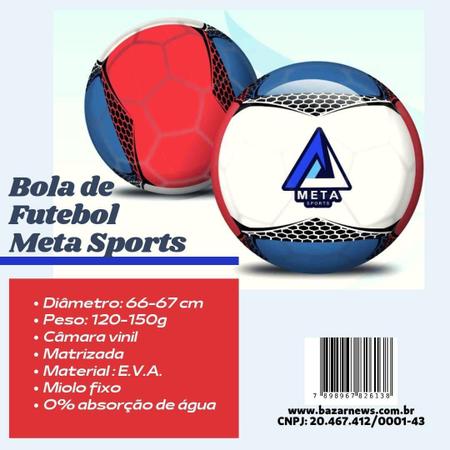 Bola de futebol eva ref mtfut001 meta sports - Bola de Futebol - Magazine  Luiza