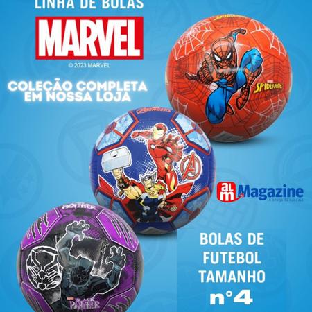 Imagem de Bola De Futebol Roppe Marvel Homem Aranha Tamanho 4 Heróis