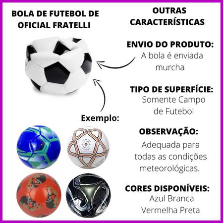 Imagem de Bola De Futebol Tamanho Oficial Sintético para Campo