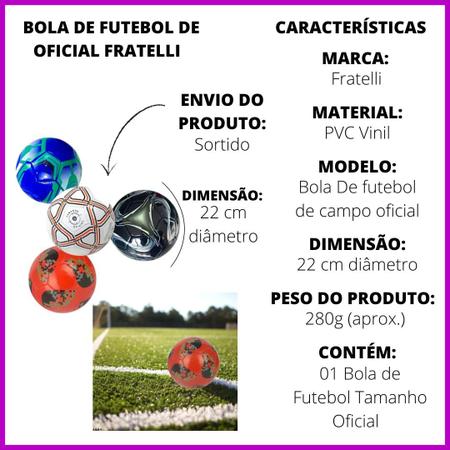 Bola para Futebol de Campo ou Gramado Tamanho Oficial - Online - Bola de  Futebol - Magazine Luiza