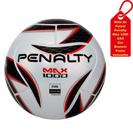 Imagem de Bola de Futsal Profissional Penalty Max 1000 XXII