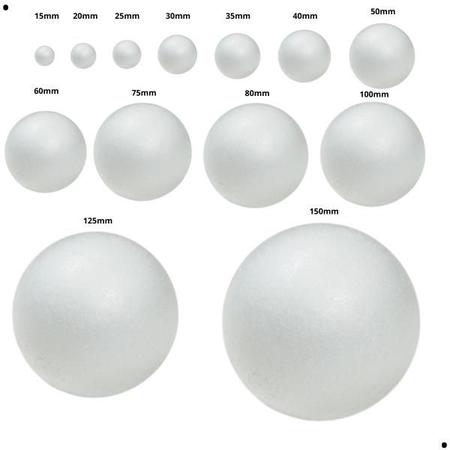 Bola de Isopor 075mm PCT C/25 Isofort Imagem de Bola de Isopor 075mm PCT C/25 Isofort