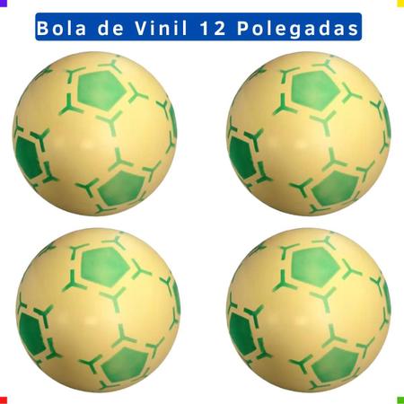 Bola Plástica Vinil Amarela