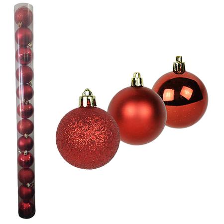 Bola de Natal Lisa Rose 10 Peças 5cm Enfeite para Arvore