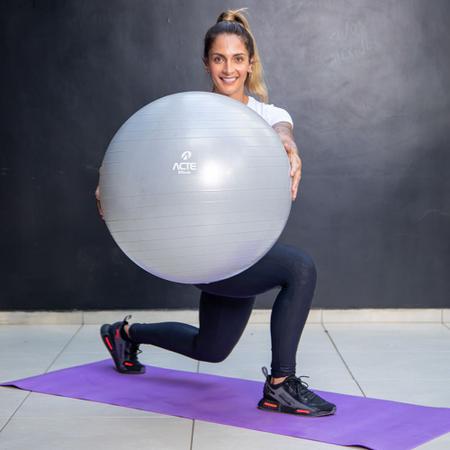 Imagem de Bola de Pilates 45cm, Laranja,  Com Bomba de Ar, T9-45, Acte Sports