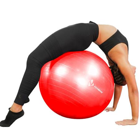 Bola de Pilates 55cm Bola Suiça para Yoga e Ginástica Fisioterapia