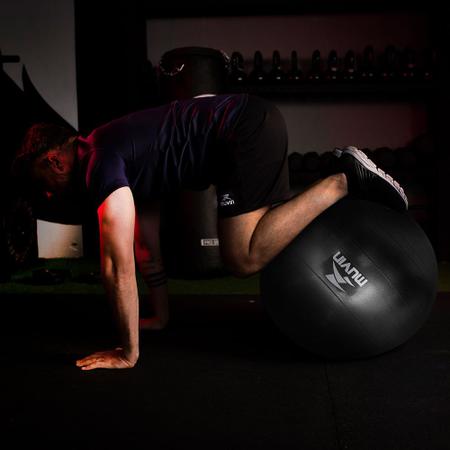 Imagem de Bola de Pilates 65cm Muvin  Com Bomba  Antiestouro  Suporta até 300kg  Ginástica  Yoga Fitness