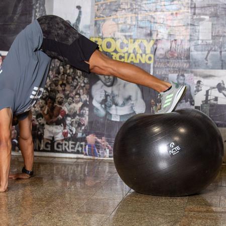 Imagem de Bola de Pilates 85cm, Preto, Com Bomba de Ar, T9-85 Acte Sports
