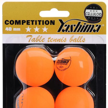 Bola de Tênis de Mesa Yashima 3 Estrelas PVC Com 06 Unidades Laranja Imagem de Bola de Tênis de Mesa Yashima 3 Estrelas PVC Com 06 Unidades Laranja