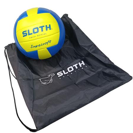 Imagem de Bola de Volei Oficial Sloth Macia Pu Costurada Quadra Praia SuperSoft