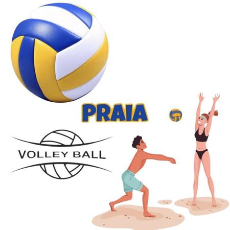 Imagem de Bola De Vôlei Quadra E Praia Oficial Tamanho Profissional